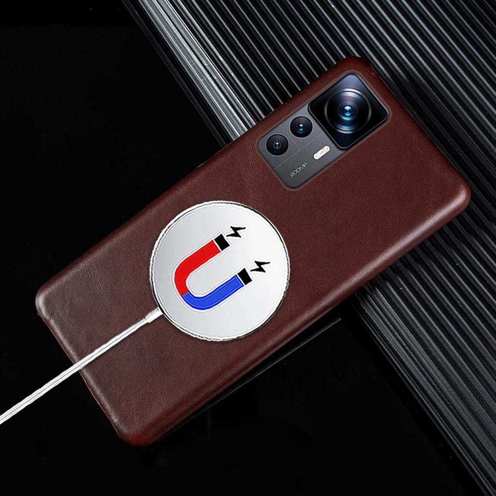 Hand Made Oil Wax Leather Phone Case For Xiaomi Mi 12 11 10 Series 12 T 12Pro Cover Pattern Genuine 12Pro 12Lite NE 12X 12T Poco