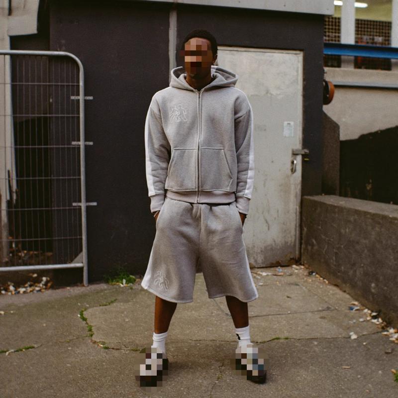 Europäischer und amerikanischer trendiger Sportstil bedruckter Hoodie