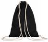 Black cotton backpack/bag with a patriotic motif