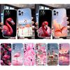 UP29 Flamingos Pink bird flower Transparent Phone Case for Motorola Moto G7 G8 G9 G84 G85 G73 G24 G15 Z2 Play Power Plus