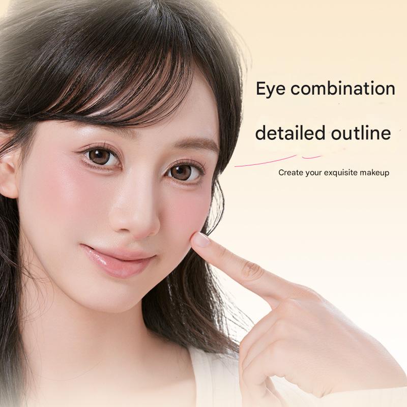 GECOMO Professional Makeup Brush Set Full Collection For Eyeshadow Eyeliner Blush Contour Highlight And Nose Shading