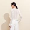 VEROMODA Women's Bow Jacquard Lace Knit Cardigan