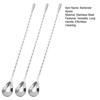 Cocktail Mixing Spoons Long Handle Bar Spoon Bartender Drink Stirrer Barista Mixing Tool for Home Bar Ice Cream Smoothies