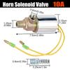 1/4inch 12V 24V 10A NEW Metal Car Train Truck Air Horn Electric Solenoid Valve Heavy Chrome