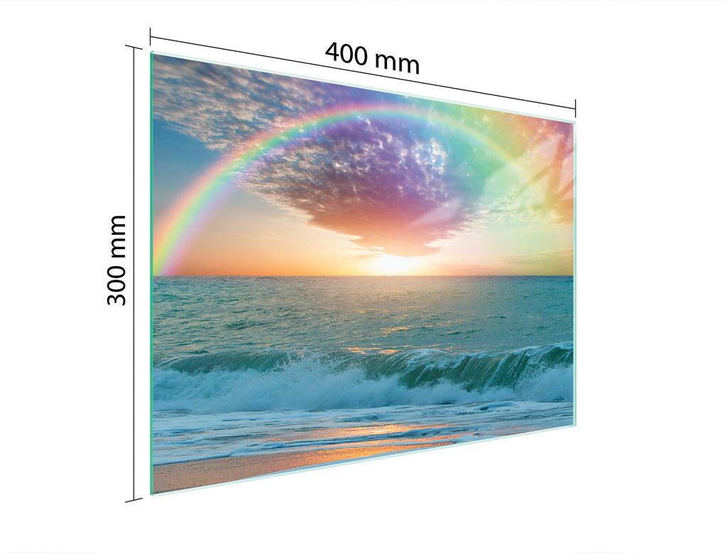 TAGLIERE IN VETRO 40x30 MARE