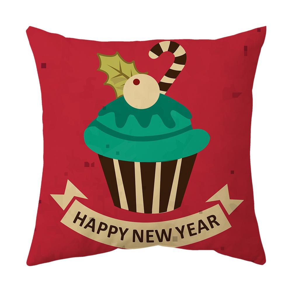 Christmas Pillow Cushion Pillow Cover Printed Pillow Cover Cushion Cover Home Holiday Gift Sofa