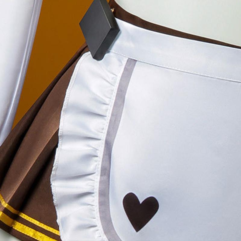 Nikke Göttin des Sieges Bready Cosplay Kostüm Damen Kauen Lecker Bready Dienstmädchen Uniform Halloween Karneval Anzug Vollständiges Set