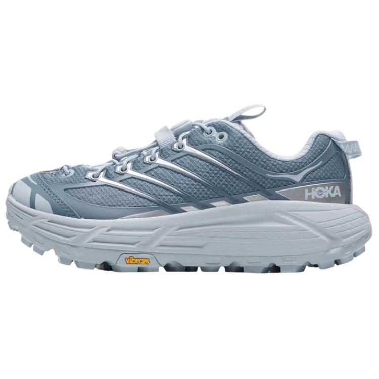 

HOKA ONE ONE Mafate Three 2 Trail Running Shoes Unisex Gray Blue 1141572-WSHD 42