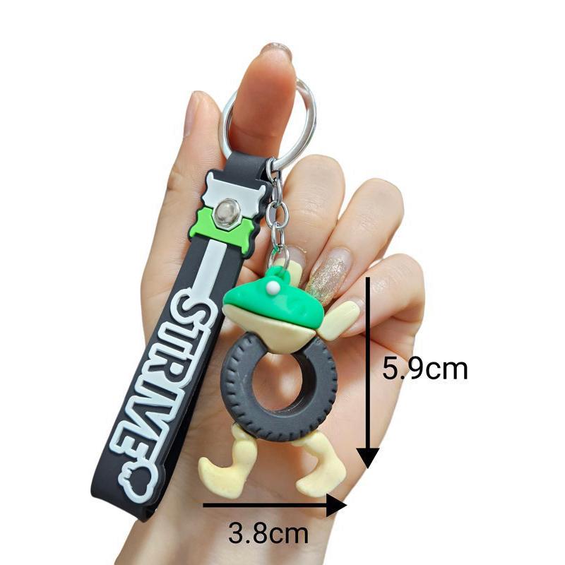 Creative Italian Brainrot Animals Keychains For Accessories Funny Ttungtung Sahur Keyrings Keychains Bags Pendant Decor Gifts