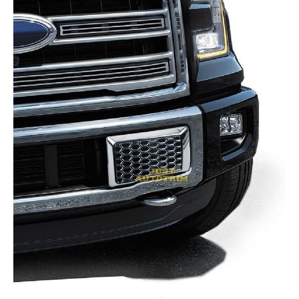 Front Bottom Bumper Moulding Chrome Cover trims Kit for 2015 2016 2017 Ford F150 F-150 Accessories