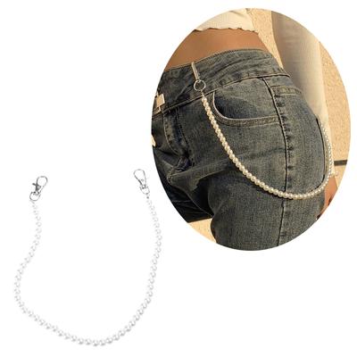 Fashionable Pants Accessory Simple Imitation Pearl Waist Chain Personalized Decoration Suitable for Various Occasion