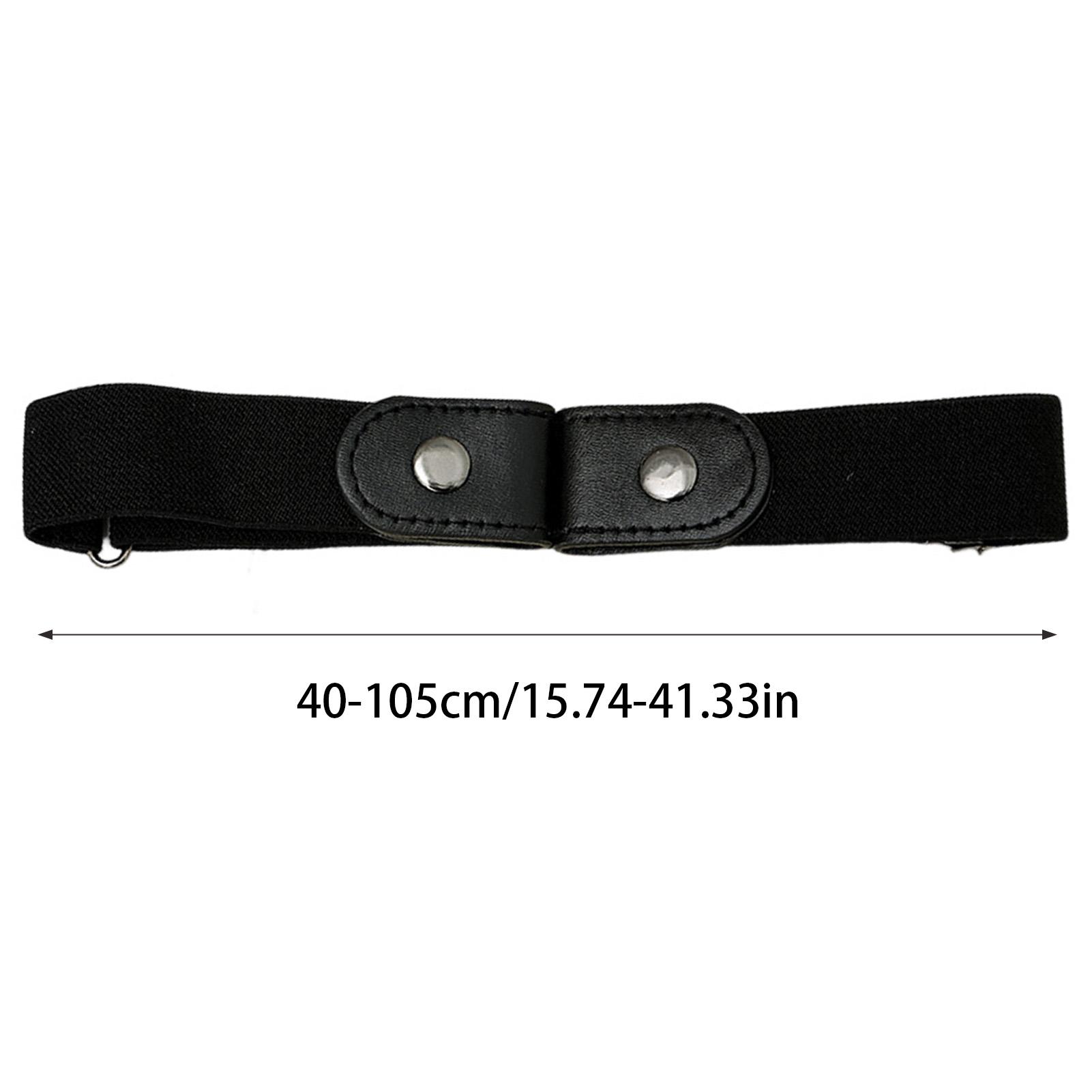 Women s Buckle Free Elastic Belt Waist Belt For Jeans Pants No Buckle Stretch Elastic Waist Belt For Women/MenNo Hassle Belt чёрный