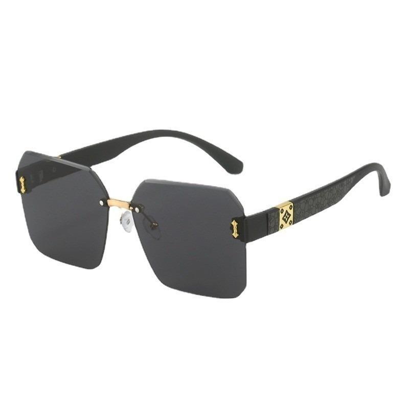 Women Fashion Koren Design Beach Gradient Rimless Sunglasses Square Farme Sunglasses