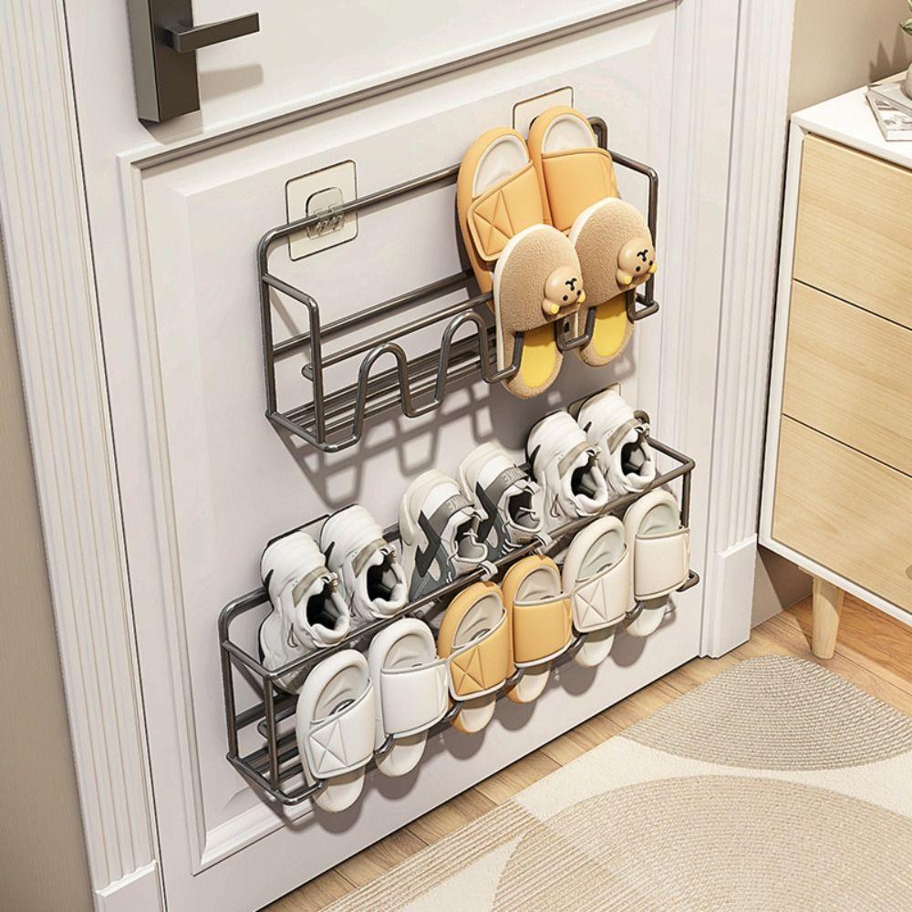 Easy Installation Hanging Shoe Rack Removable Shoe Holder Wall Mount Shoe Storage  Camper
