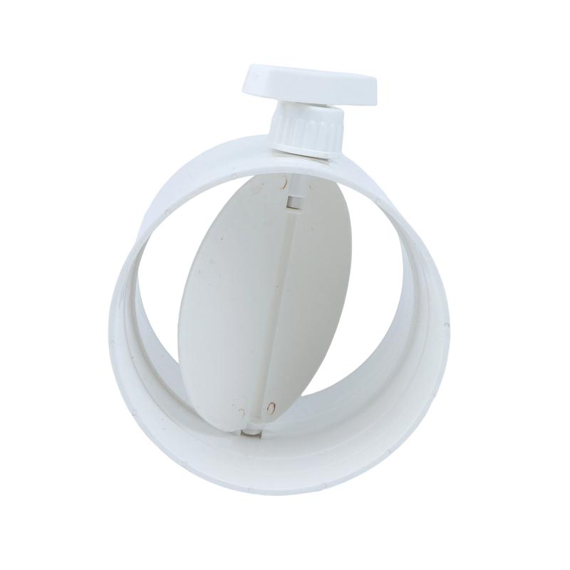 Portable PVC Air Valve Anti-Corrosion Round Pipe Air Volume Regulator 75-200mm for Livestock Farm Ventilation Use