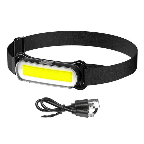 Multi-function Headlight 3 Modes Adjustable Waterproof USB Rechargeable Hands-free Lightweight Outdoor Camping Night Running Fishing Headlamp
