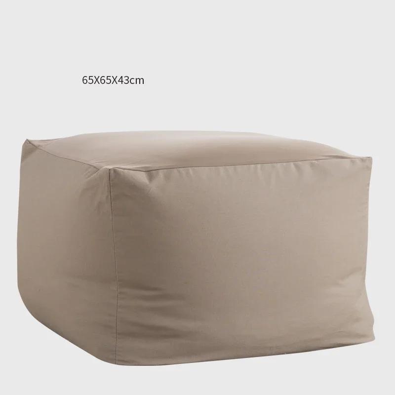 Japanese Style Soft Lazy Sofa Cozy Single Chair Unfilled Lounge Bean Bag Sofa Cover Home Pouf Couch Tatami Living Room Furniture