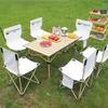 Outdoor Portable Dining Set with Table and 4 Chairs