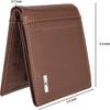 Lässige RFID-Geldbörse aus echtem Leder für Herren  (6 Kartenfächer) Neu