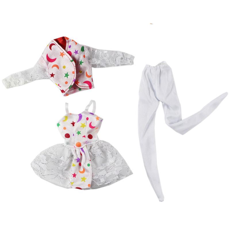 Handgefertigte Prinzessinnenkleider für 11,5-Zoll-Puppen Ballett-Kleider-Set 1/6 Puppenkleidung und Zubehör Spielzeug für Kinder Verkleidungsspaß
