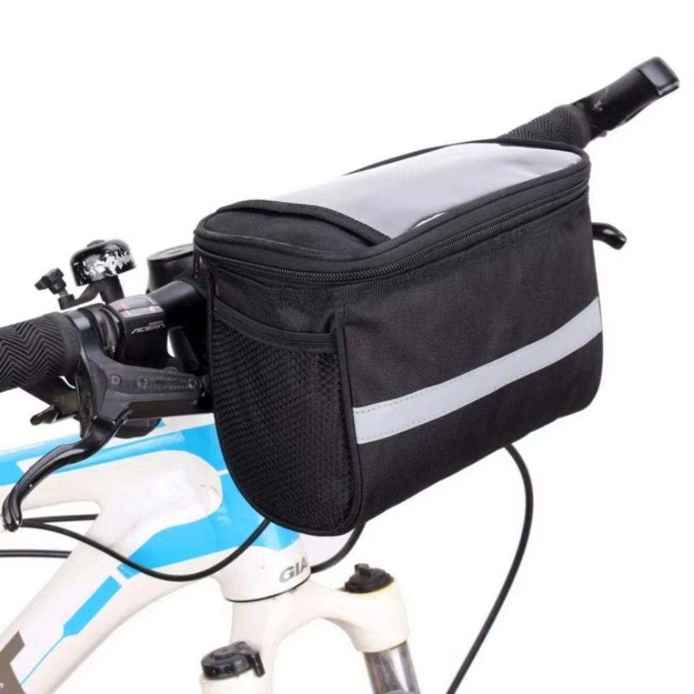 Large-capacity Bicycle Handlebar Basket Cycling Front Frame Pannier Bicycle Accessories