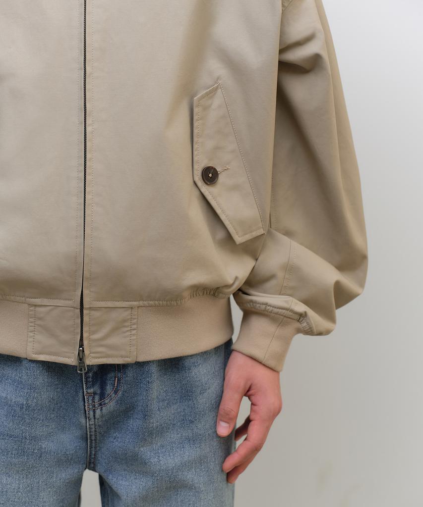 Musinsa Standard Extra Oversized Harrington Jacket [Beige]