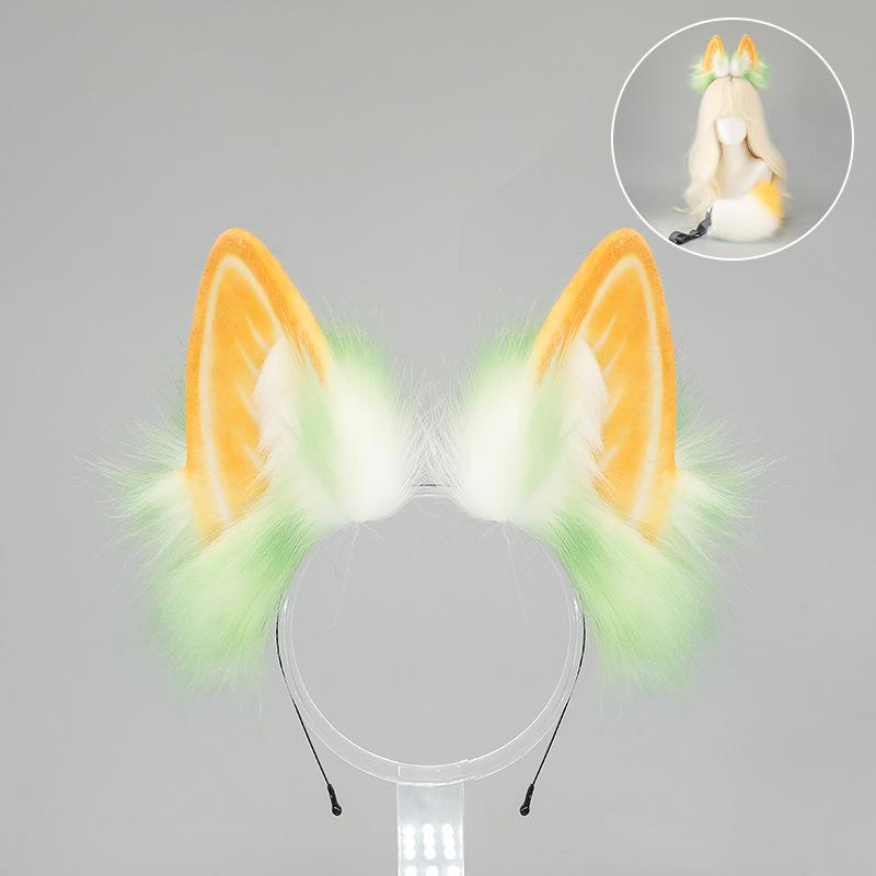 Green Hair Accessories Lolita Rabbit Girls Item Hair Band Headband Woman Lolita Cosplay Accessories Hair Bands Woman 2025 New