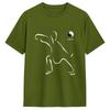 Tai Chi T-Shirt Sommer Baumwoll-T-Shirts Für Unisex Hippie Lässiges T-Shirt Kurzarm Street Style Oberteil Tees