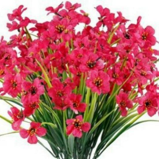 

Искусственные весенние садовые цветы: Уличная имитация травы и цветочная декорация