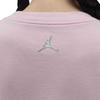 Jordan Essentials Letter Logo Print Soft Comfortable Crew Neck Pullover Short Sleeve Drop Shoulder T-Shirt Women T-Shirt Foam-Pink HM4904663
