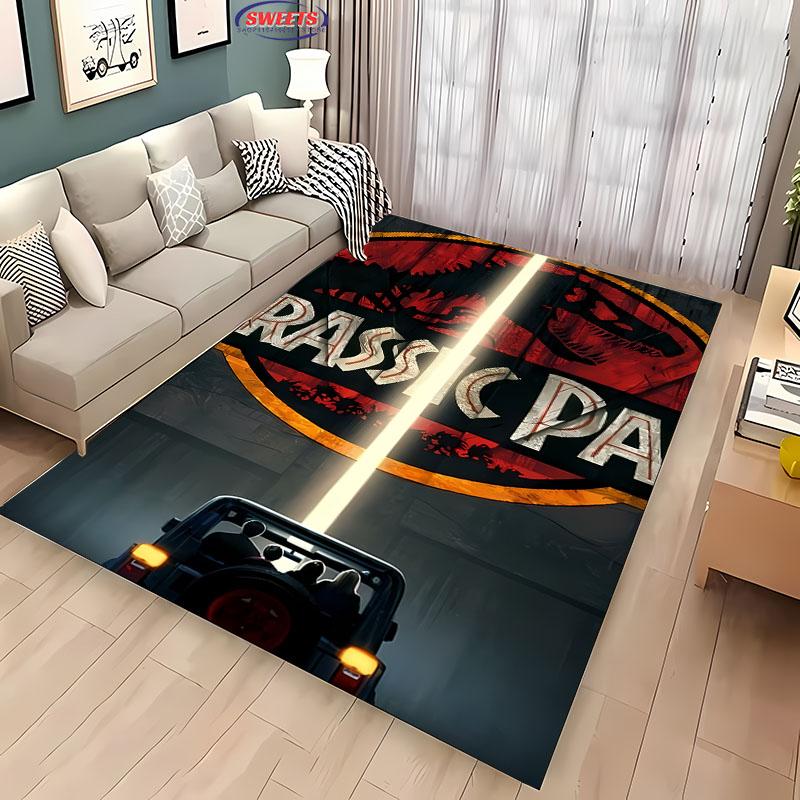 Klasický film Dinosauří P-Park Velký koberec pro domov Obývací pokoj Dětská ložnice Pohovka Rohožka Kuchyňská podlahová rohož Protiskluzová Dekorace