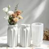 Repeat-Use Epoxy Casting Form for Flower Vessel Shape, Soft Body with Faceted Wall Lines and Rounded Opening for DIY Craft Use and Home Use