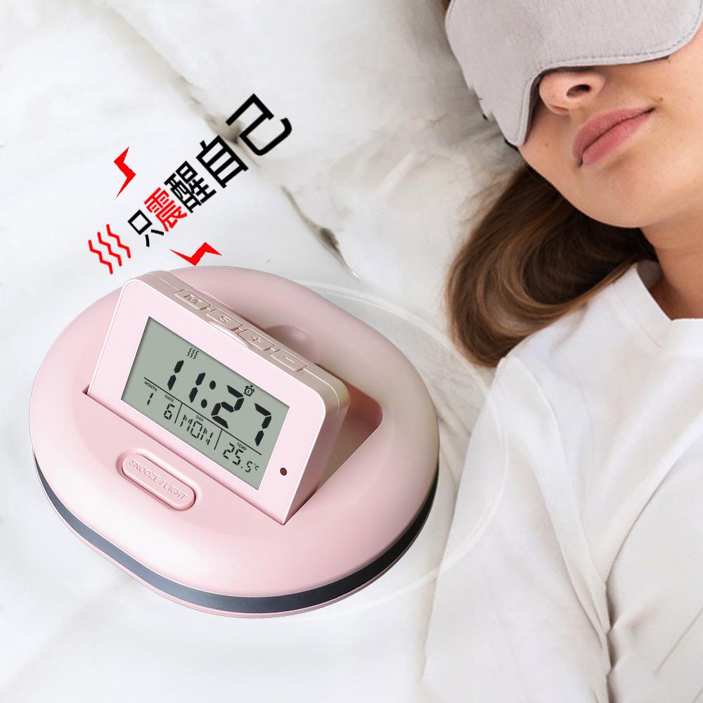 Creative Student Silent Luminous Pillow Alarm Clock with Music and Timer Functions