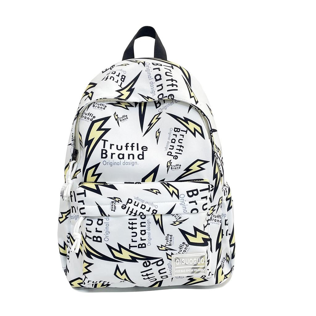 Schoolbag Backpack New Out Personality Street Trend Graffiti Campus Backpack Fashion Middle School Student School Bag