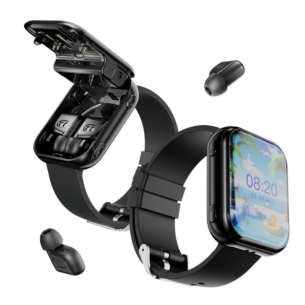 FereFit T1 2-in-1 Bluetooth Headset & Smartwatch with Heart Rate and Blood Oxygen Monitoring
