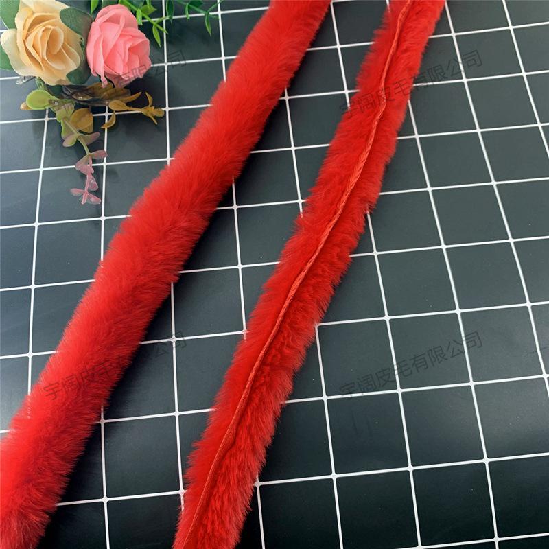 Handmade Imitation Otter Fur Trim for Hanfu Cloak and Apparel Accessories
