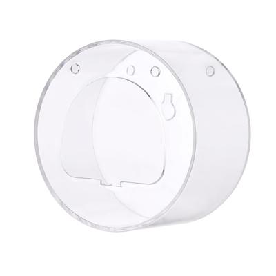 Clear Window Bird Feeder with Wifi Camera Suction Cup, Smart Transparent Round Birdfeeder with 16GB