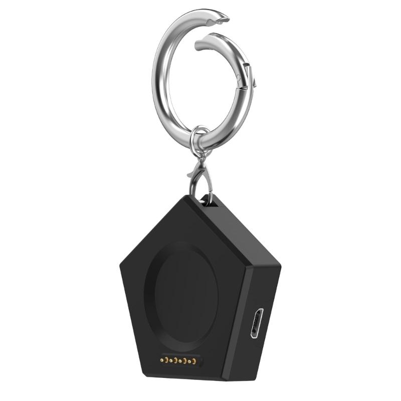 Portable Keychains Charger Base Tiny  USB Type C Input Safety Defense  Fast Charging Base PVC for  Watch X2 Mini