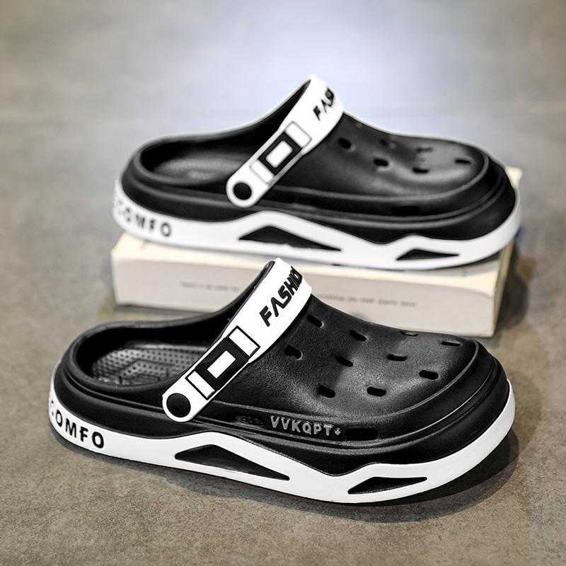 New Fashion Sandals Men's EVA Casual Comfortable Hole Garden Shoes Outdoor Men's Beach Sandals Indoor Home Unisex Slippers