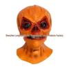 Spooky Pumpkin Latex Mask for Halloween Cosplay and Party Fun