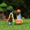 Mini Boy and Girl Figurine Set for Creative Micro-Landscaping and Garden Decor