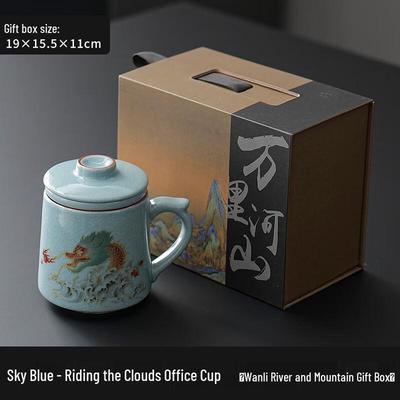 Shangqi Ceramic Tea Cup with Lid