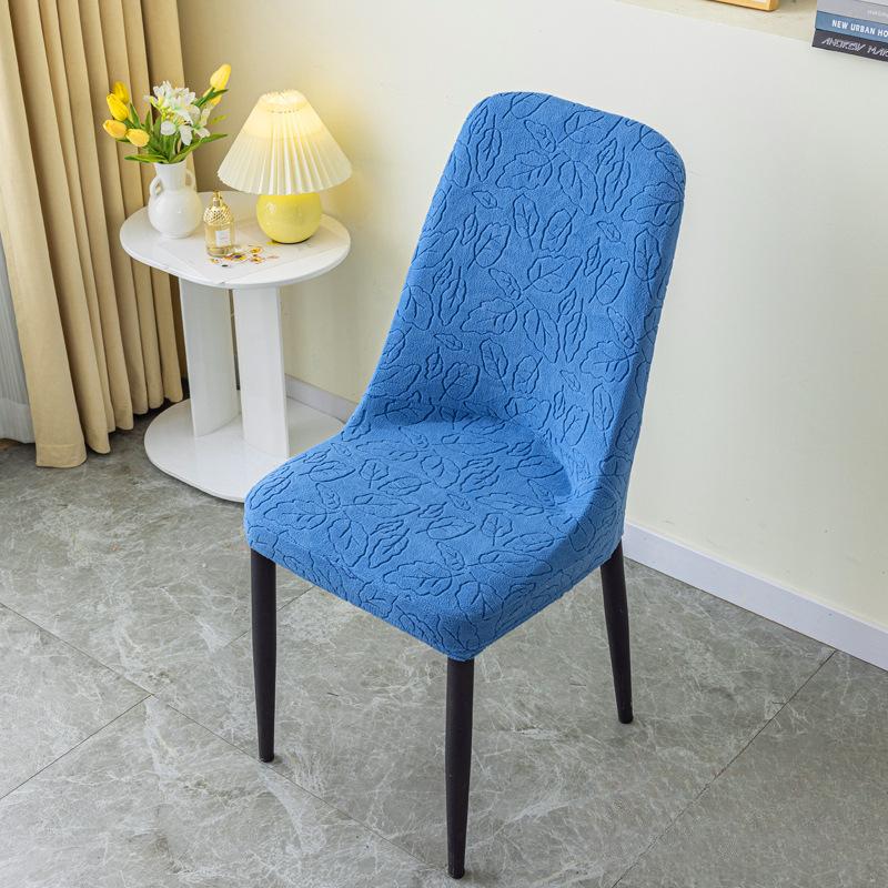 Four Seasons Thick Elastic Fully Enclosed Semicircular Large Curved Chair Cover Seat Stool Dining Table Cover Stool Cover Fabric