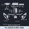 Transparent TPU For LEXUS LS 2021 2022 Car Center Console Media Dashboard Navigation Anti-scratch Protector Interior Film