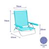 Chaise Pliante - Marbueno - Aigue Marine - Aluminium - 5 Positions - Design Moderne