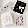 Plush Photocard Binder 6 Hole Pre-punched Photo Card Binder Sleeve 4 Pocket Card Sleeve for Photo Card Binder Album