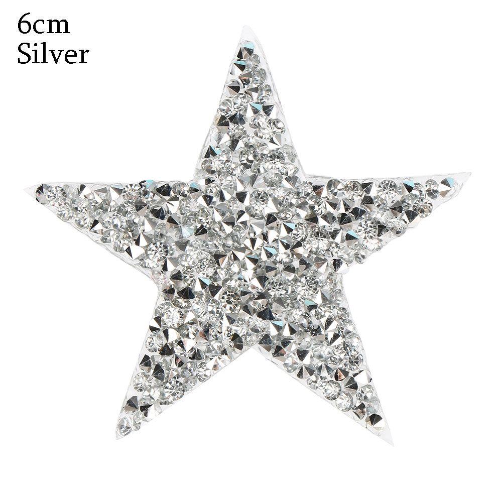 Star Motifs Thermal Transfer Pentagram Sticker Rhinestone Patches Clothing Accessories Hotfix