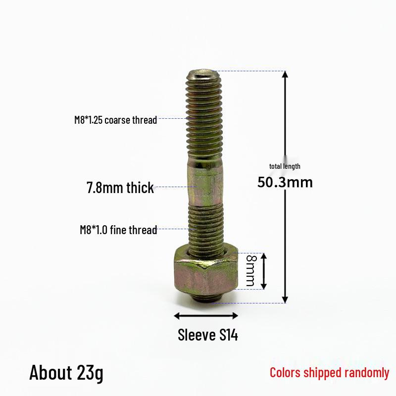 High-Strength 12mm Thick Double-Ended Rear Axle Hex Bolts