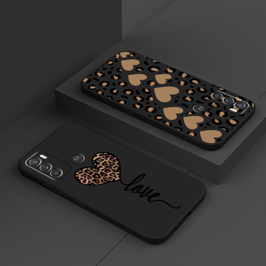 Leopard Print Soft Phone Case for Motorola Moto G30 G51 G60S G71 G22 G32 G52 G72 Edge 20 Lite 30 Neo 30 Fusion