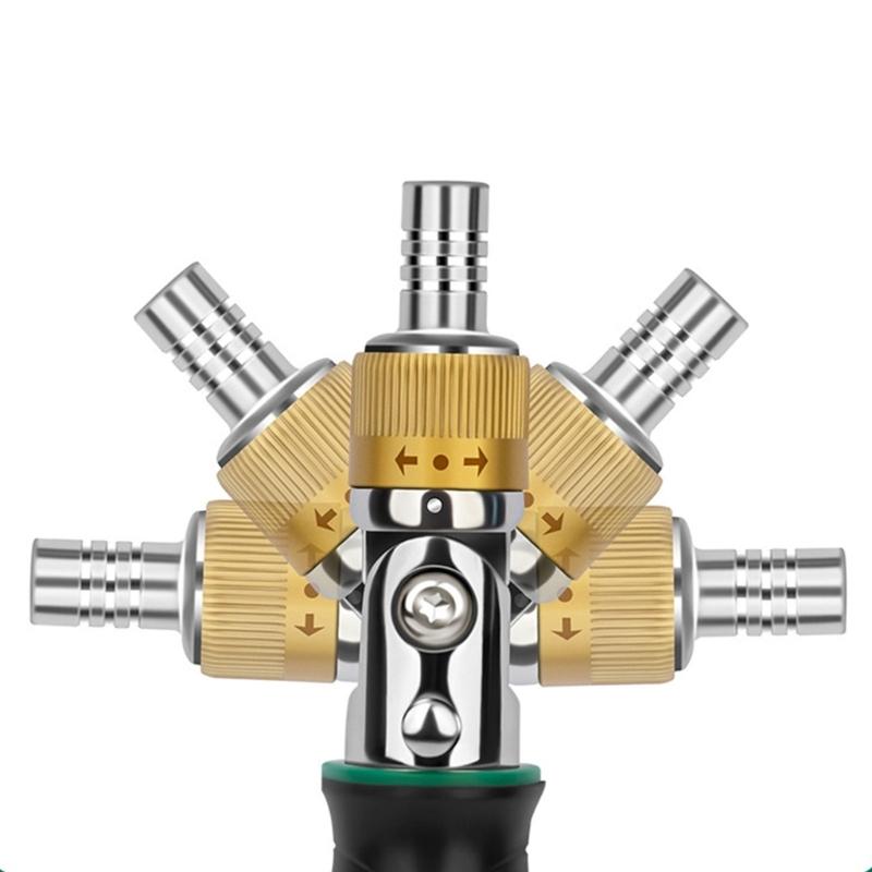 Professional Ratcheting Screwdriver Kit 10 Interchangeable Heads Carbon Steel Construction Ergonomic Grip Design